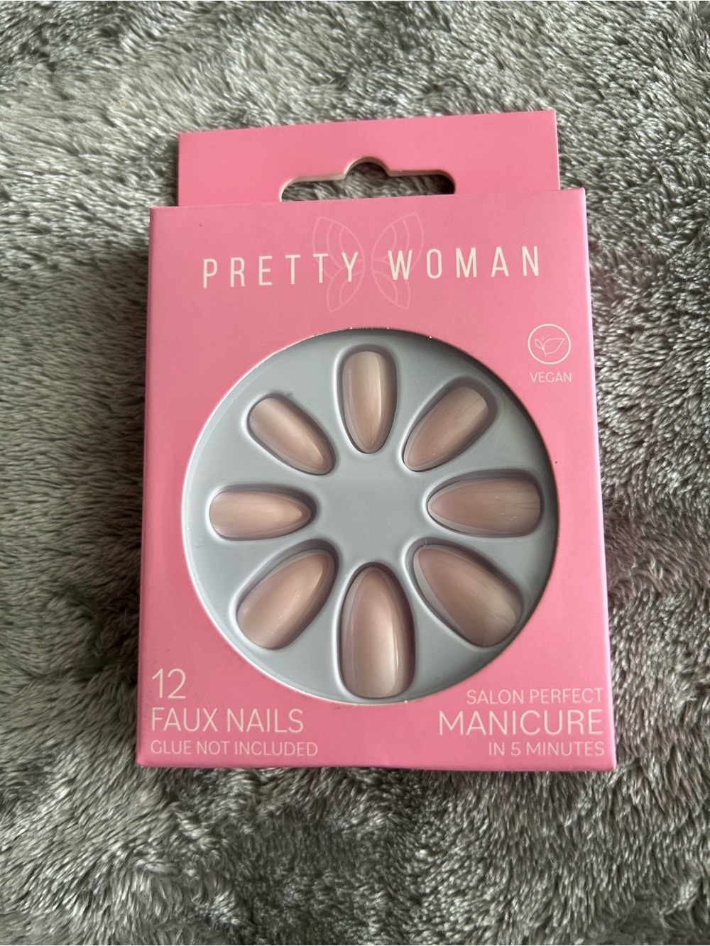 Nude Pink Faux Nails - 12-Pack Instant Manicure